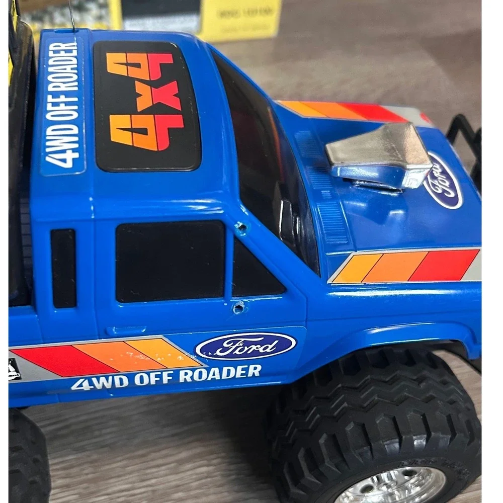 Vintage Nikko Ford Ranger 4WD RC Truck 1/18 Scale Blue Boxed Needs TLC